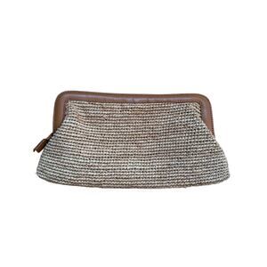 Buji Baha Raffia Clutch Handbag